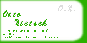 otto nietsch business card