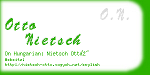 otto nietsch business card